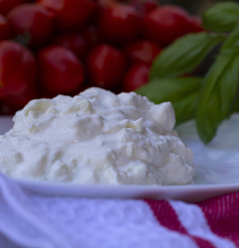 Buffalo milk stracciatella