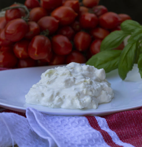 Buffalo milk stracciatella